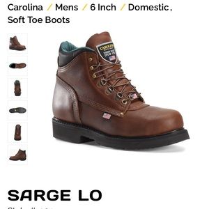 Carolina Men’s 6” Sarge Lo Work Boots